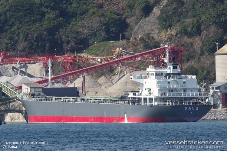 Hiroshima - Limestone Carrier vessel registered in Japan