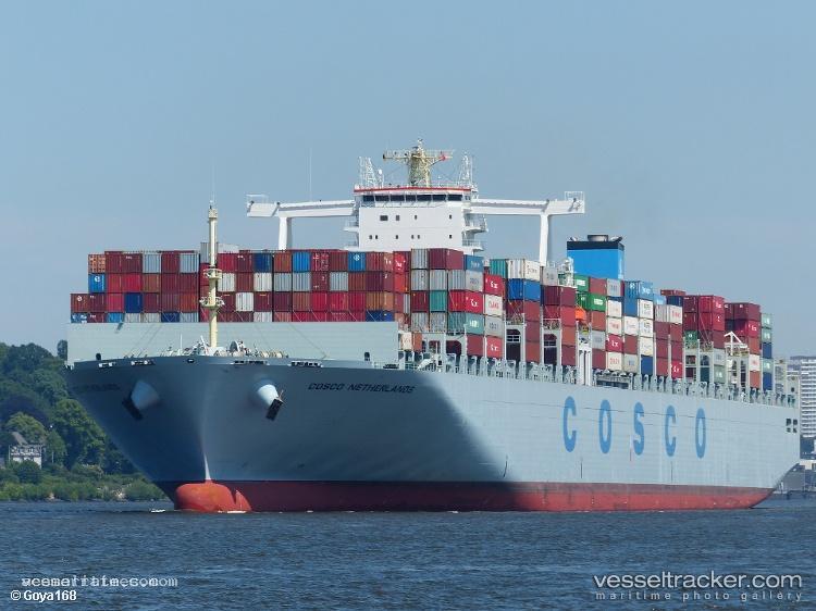 Cosco-Netherlands - Container Ship vessel registered in Hong Kong