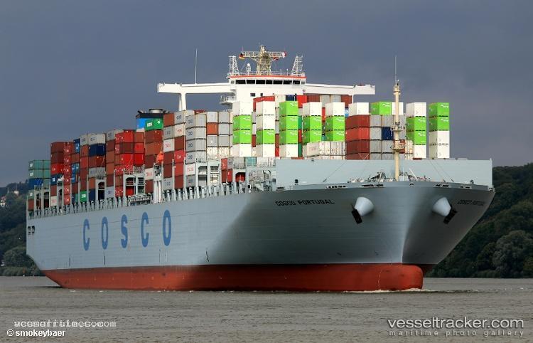 Cosco-Portugal - Container Ship vessel registered in Hong Kong