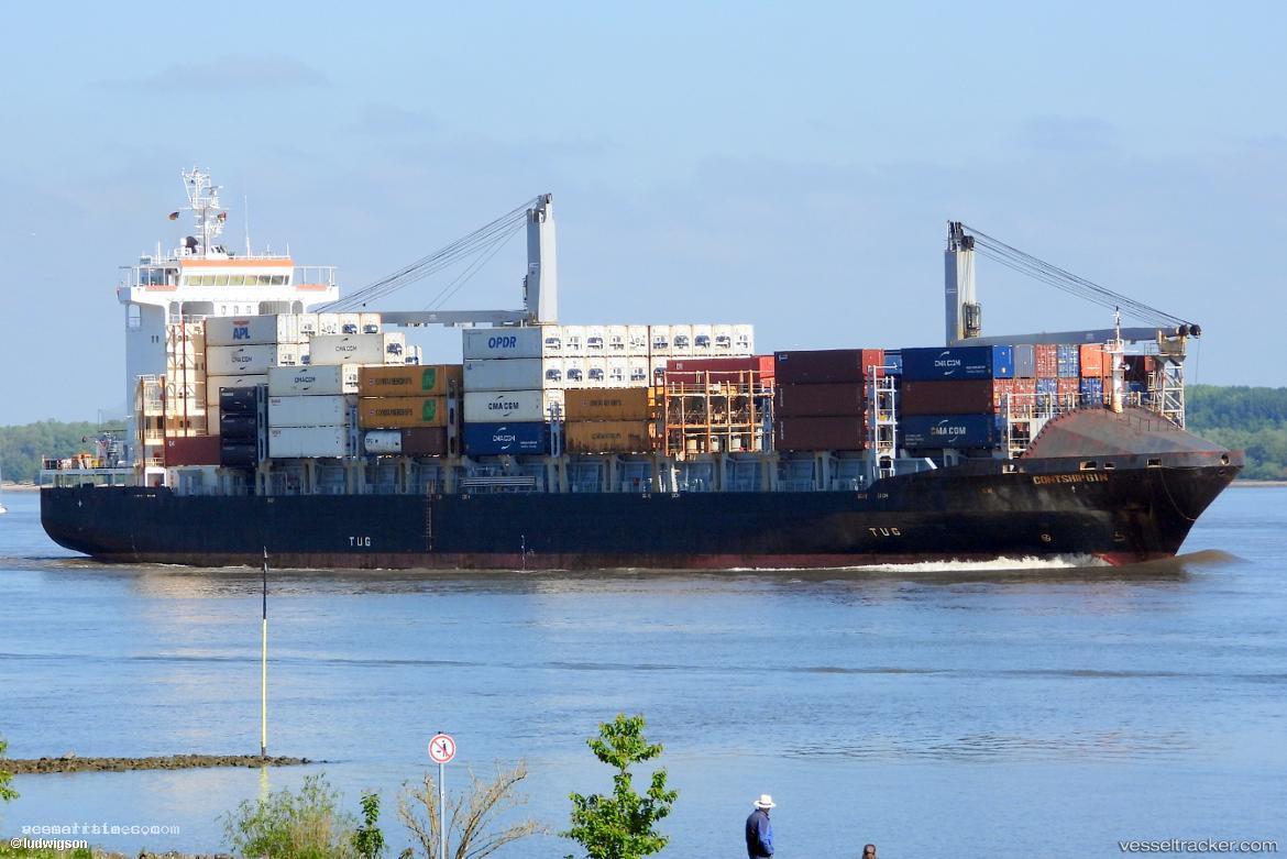 Contship-Gin - Container Ship vessel registered in Liberia