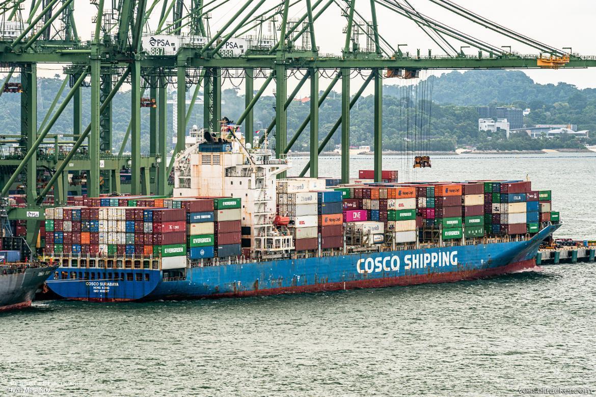 Cosco-Surabaya - Container Ship vessel registered in Hong Kong