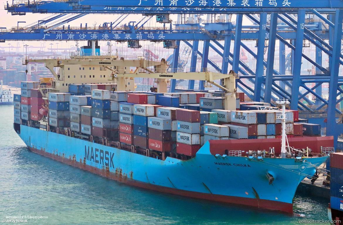 Maersk-Chilka - Container Ship vessel registered in Hong Kong