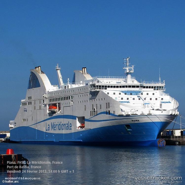 Piana - Passenger Ro Ro Cargo Ship vessel registered in France
