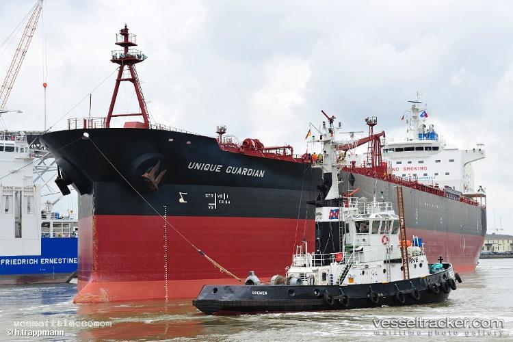 Unique-Guardian - Chemical Oil Products Tanker vessel registered in Hong Kong