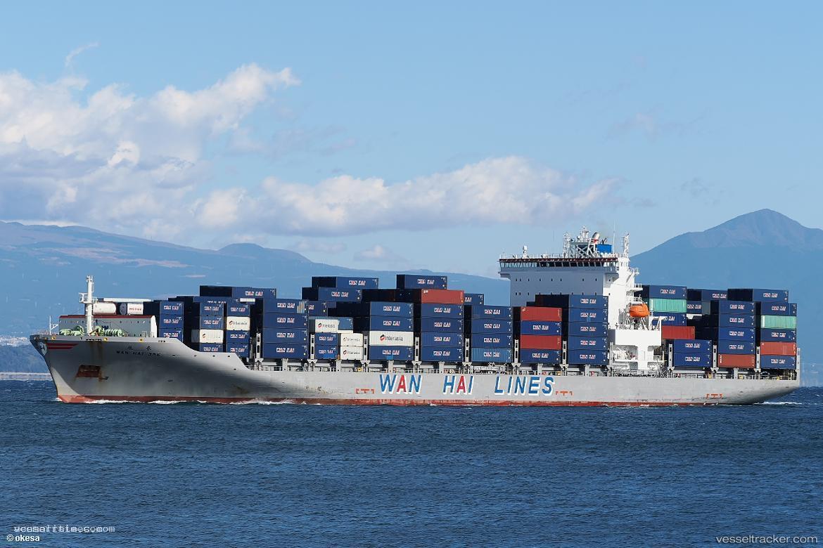 Wan-Hai-356 - Container Ship vessel registered in Singapore