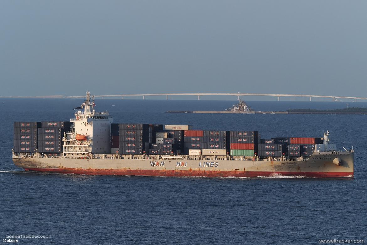 Wan-Hai-177 - Container Ship vessel registered in Liberia