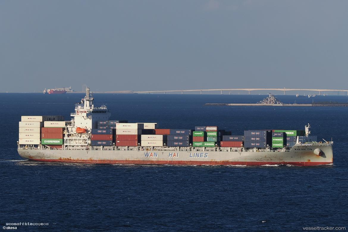 Wan-Hai-178 - Container Ship vessel registered in Liberia