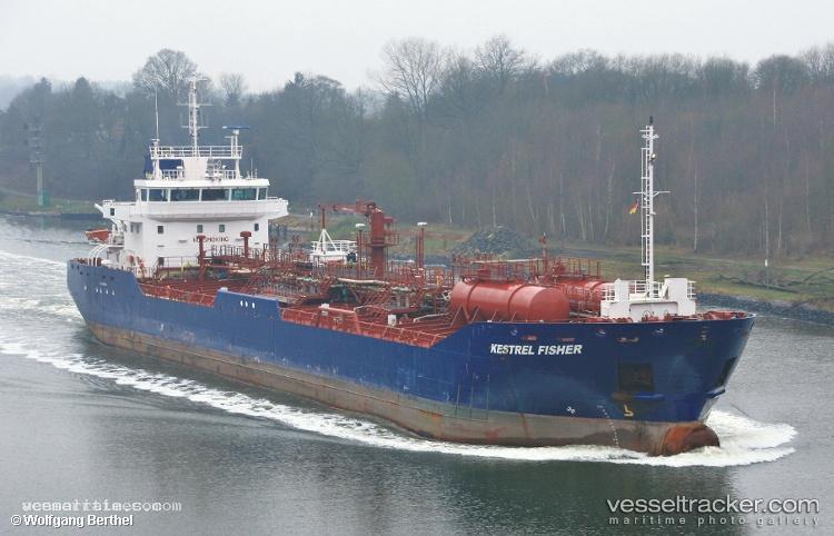 Kestrel-Fisher - Oil Products Tanker vessel registered in United Kingdom