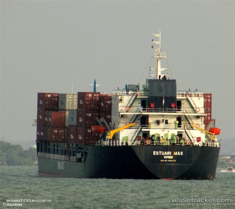 Mv-Estuari-Mas - Container Ship vessel registered in Indonesia