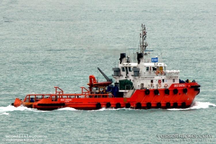 Crest-Spartan-1 - Service Ship vessel registered in Singapore