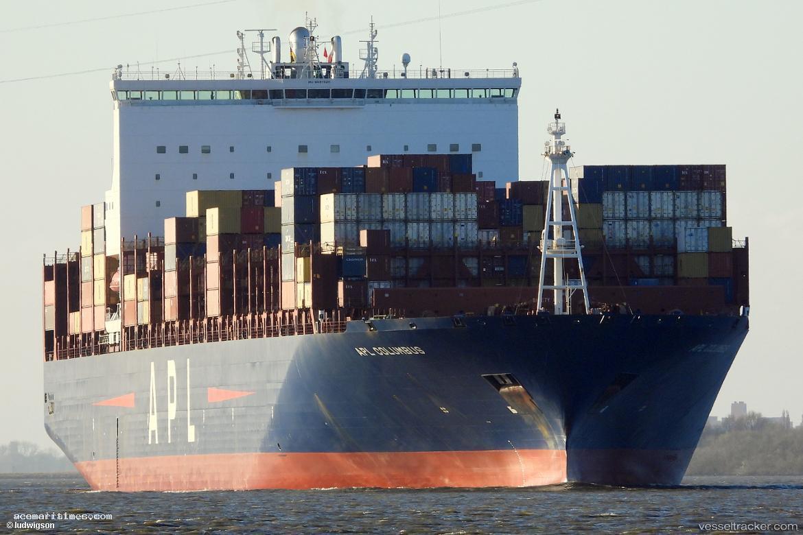 Apl-Columbus - Container Ship vessel registered in Singapore