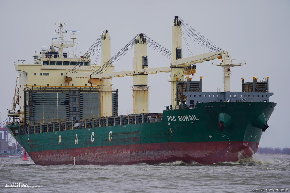 Pac-Suhail - Multi Purpose Carrier vessel registered in Singapore