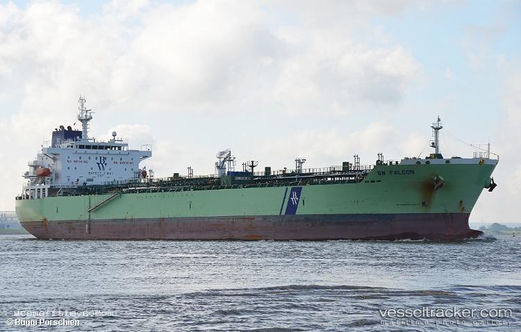 Hafnia-Falcon - Chemical Oil Products Tanker vessel registered in Singapore