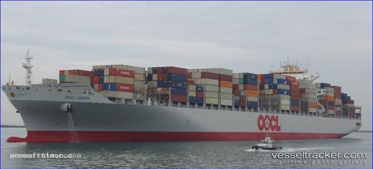 Oocl-Genoa - Container Ship vessel registered in Hong Kong
