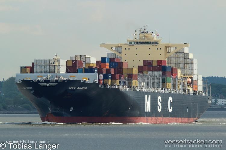 Msc-Agadir - Container Ship vessel registered in Hong Kong