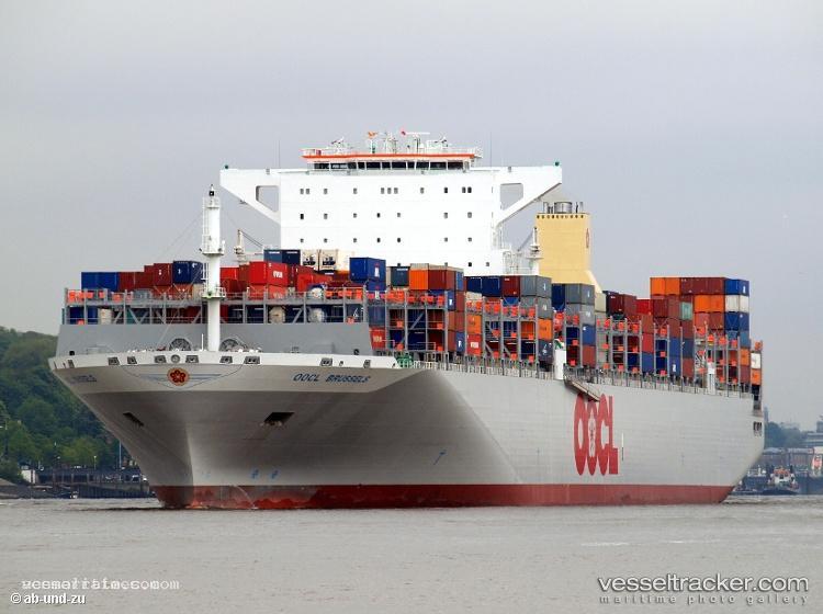 Oocl-Brussels - Container Ship vessel registered in Hong Kong