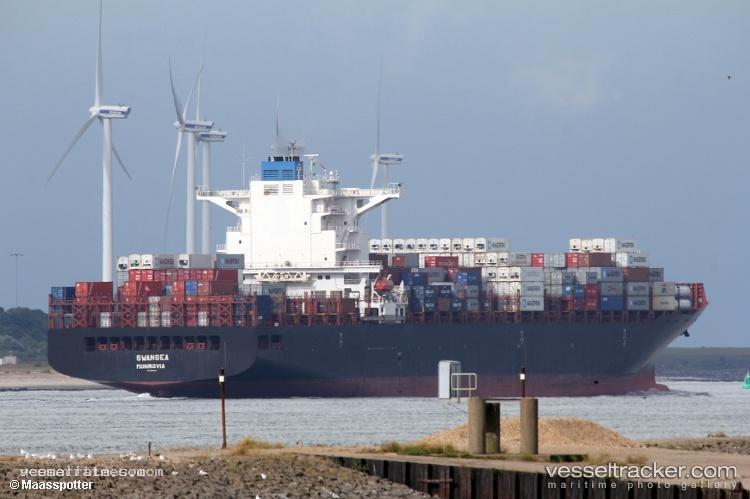 Swansea - Container Ship vessel registered in Liberia