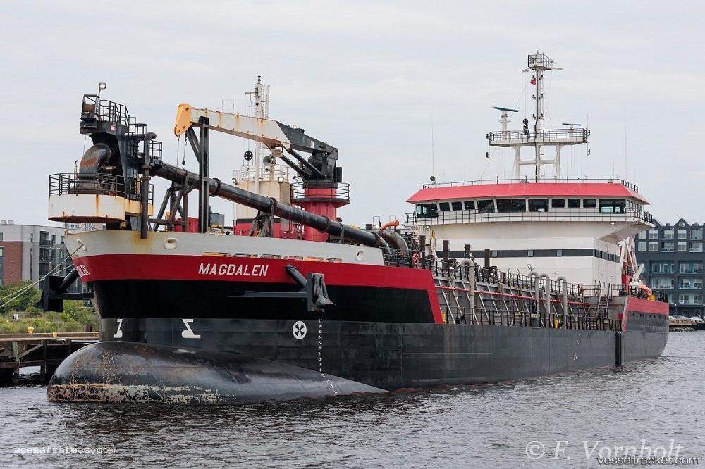 Magdalen - Hopper Dredger vessel registered in United States of America