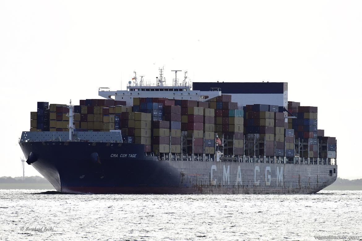 Cma-Cgm-Tage - Container Ship vessel registered in Malta