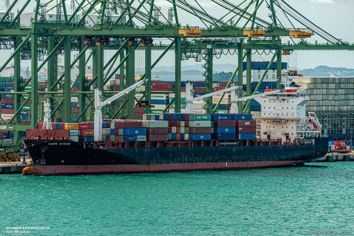 Cape-Syros - Container Ship vessel registered in Cyprus