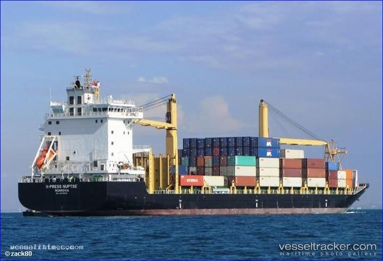 X-press-Nuptse - Container Ship vessel registered in Liberia