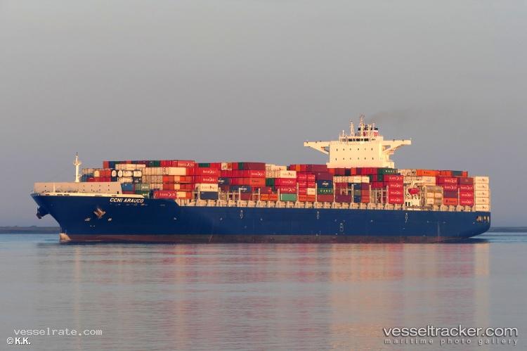 Ccni-Arauco - Container Ship vessel registered in Liberia