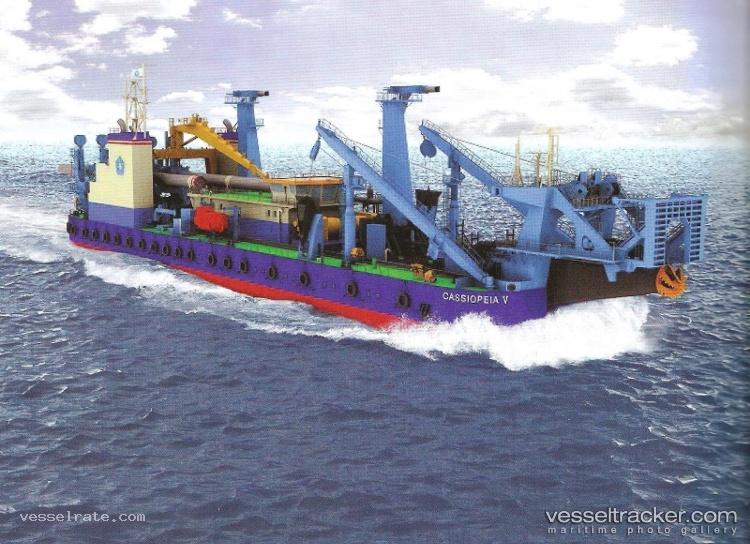 Cassiopeia-V - Dredger vessel registered in Singapore