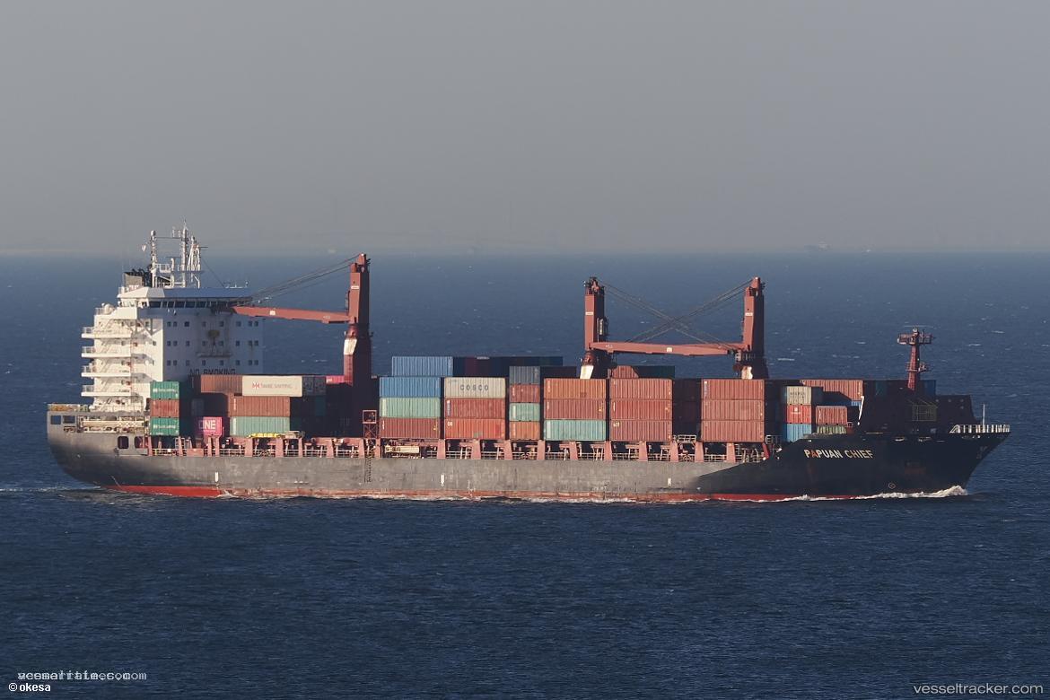Papuan-Chief - Container Ship vessel registered in Hong Kong