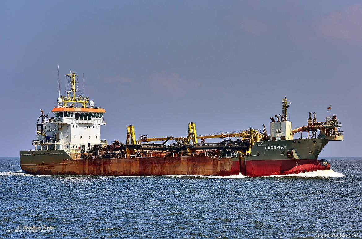 Freeway - Hopper Dredger vessel registered in Cyprus
