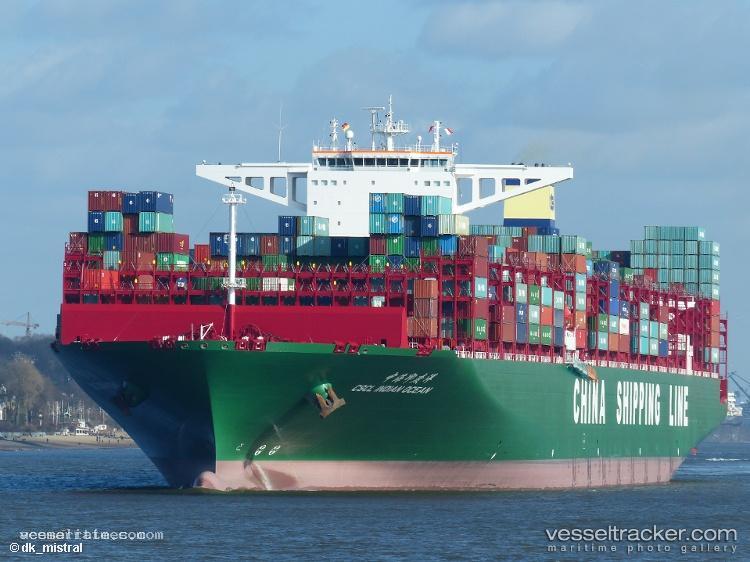 Cscl-Indian-Ocean - Container Ship vessel registered in Hong Kong