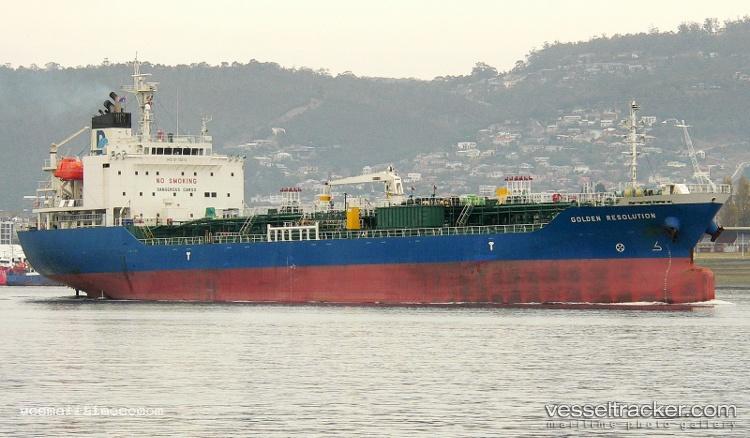 Golden-Resolution - Chemical Oil Products Tanker vessel registered in Hong Kong