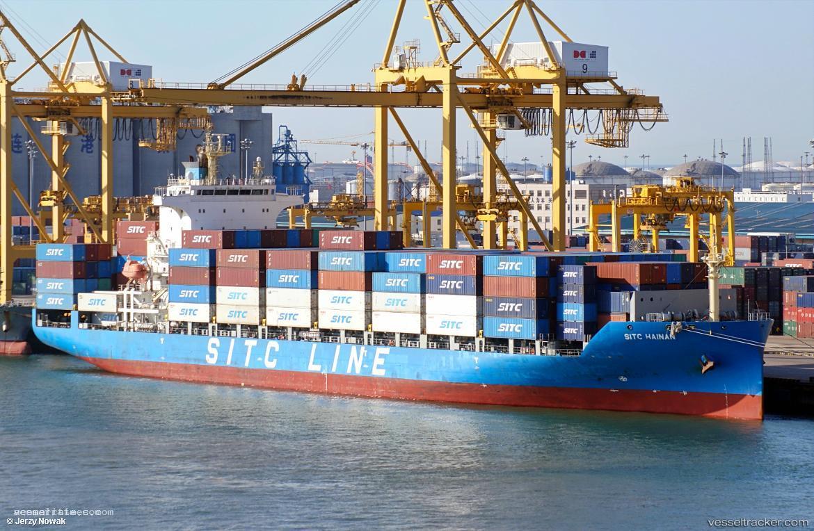 Sitc-Hainan - Container Ship vessel registered in Hong Kong