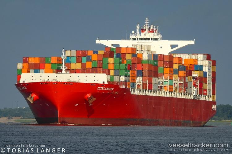 Ccni-Andes - Container Ship vessel registered in Liberia