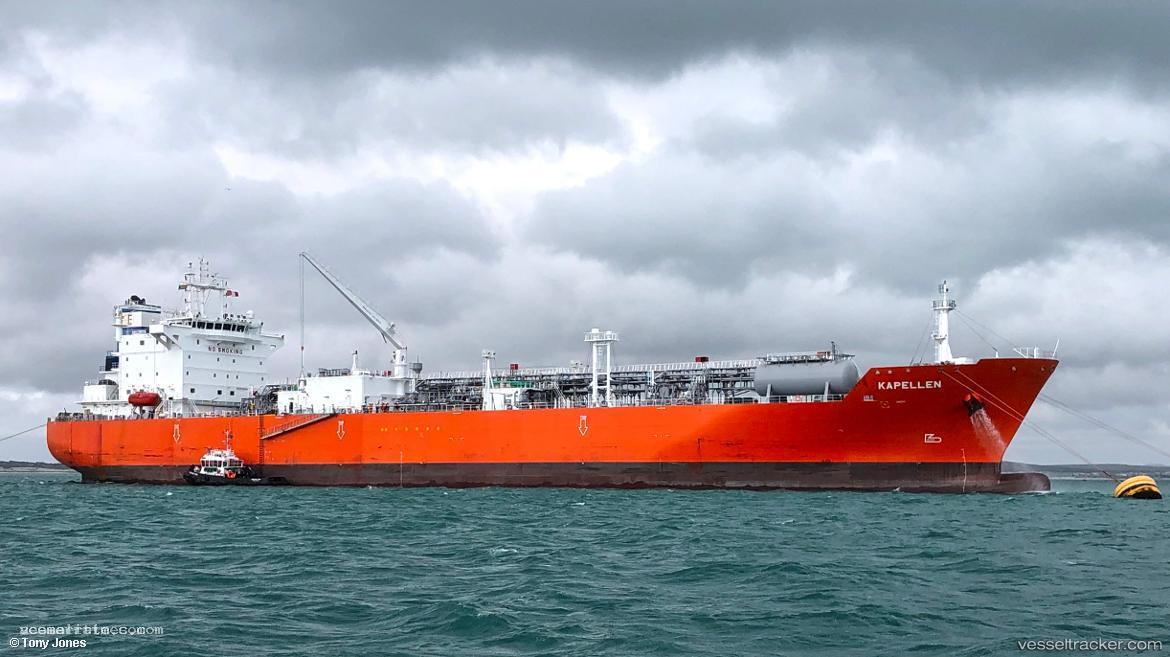 Kapellen - Lpg Tanker vessel registered in Belgium