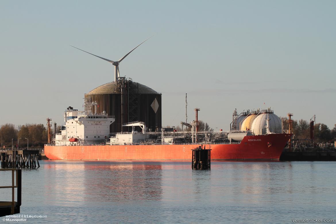 Koksijde - Lpg Tanker vessel registered in Belgium