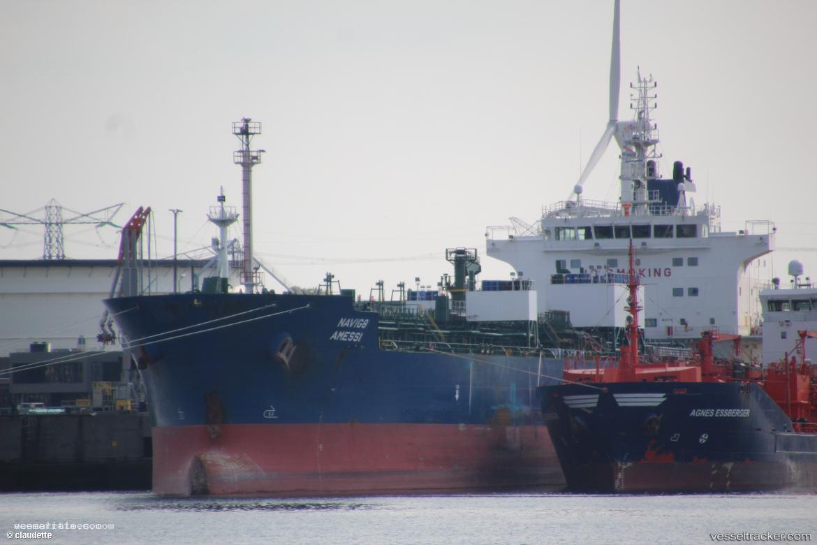 Hafnia-Amessi - Chemical Oil Products Tanker vessel registered in Singapore