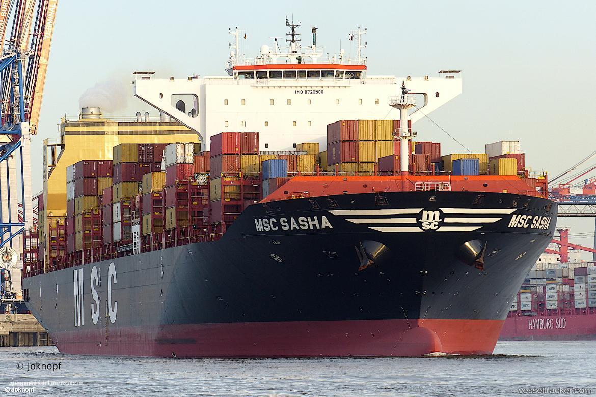 Msc-Sasha - Container Ship vessel registered in Portugal