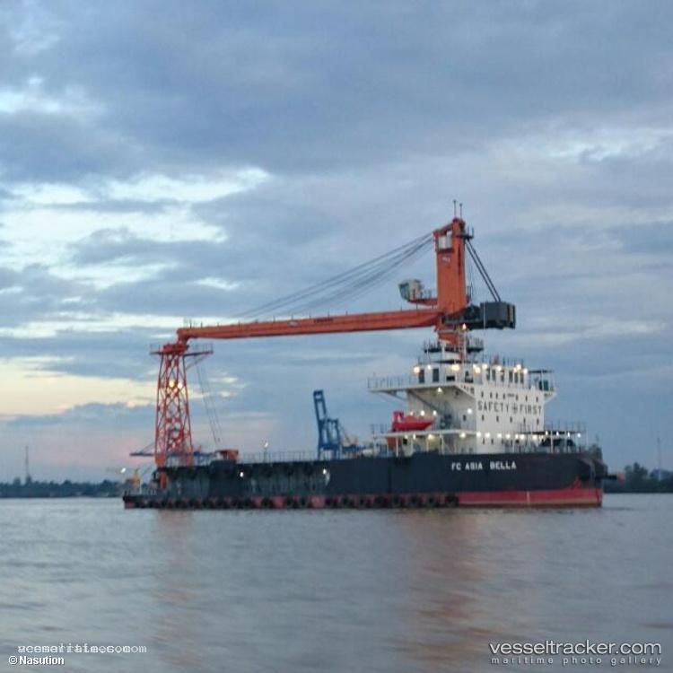 Fc-Asia-Bella - Crane Ship vessel registered in Indonesia