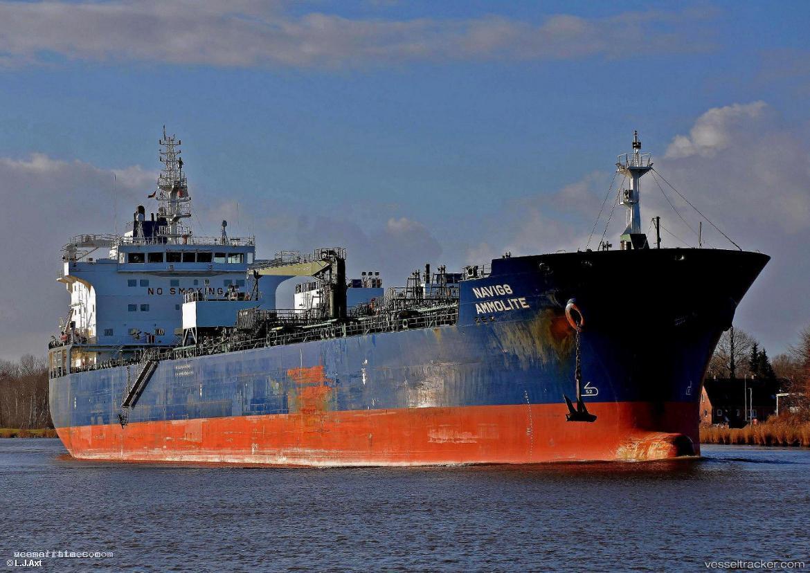 Hafnia-Ammolite - Chemical Oil Products Tanker vessel registered in Singapore
