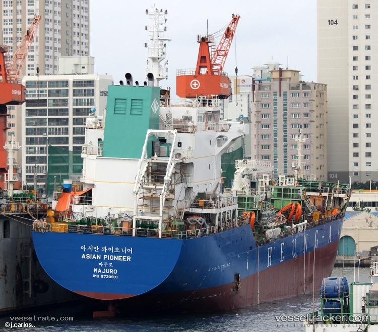 Asian-Pioneer - Chemical Oil Products Tanker vessel registered in South Korea