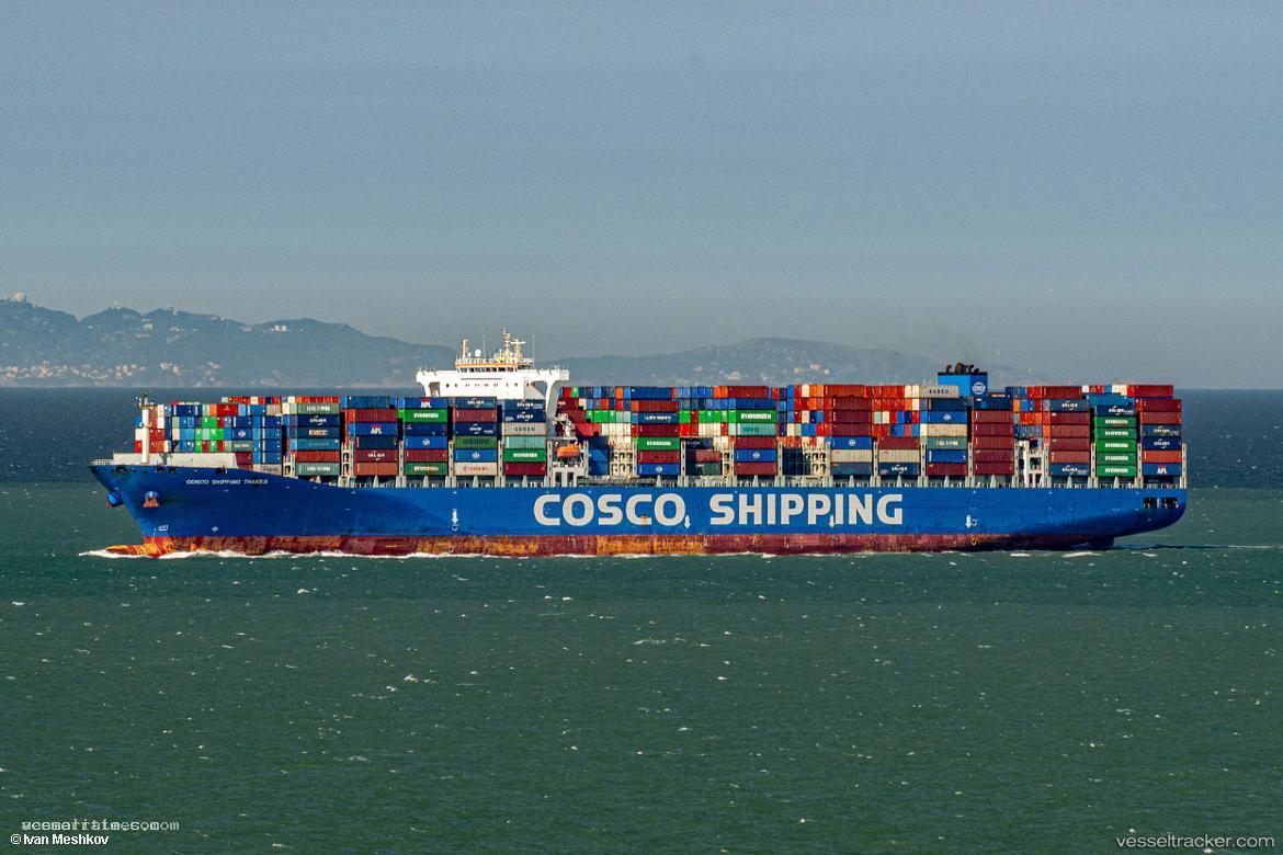 Coscoshipping-Thames - Container Ship vessel registered in Hong Kong