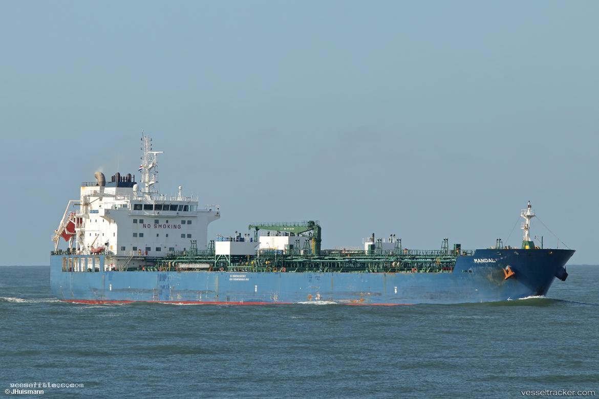 Mandal - Chemical Oil Products Tanker vessel registered in Marshall Islands