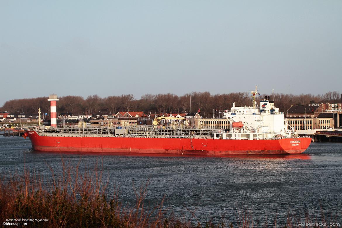 Concerto - Chemical Oil Products Tanker vessel registered in Singapore
