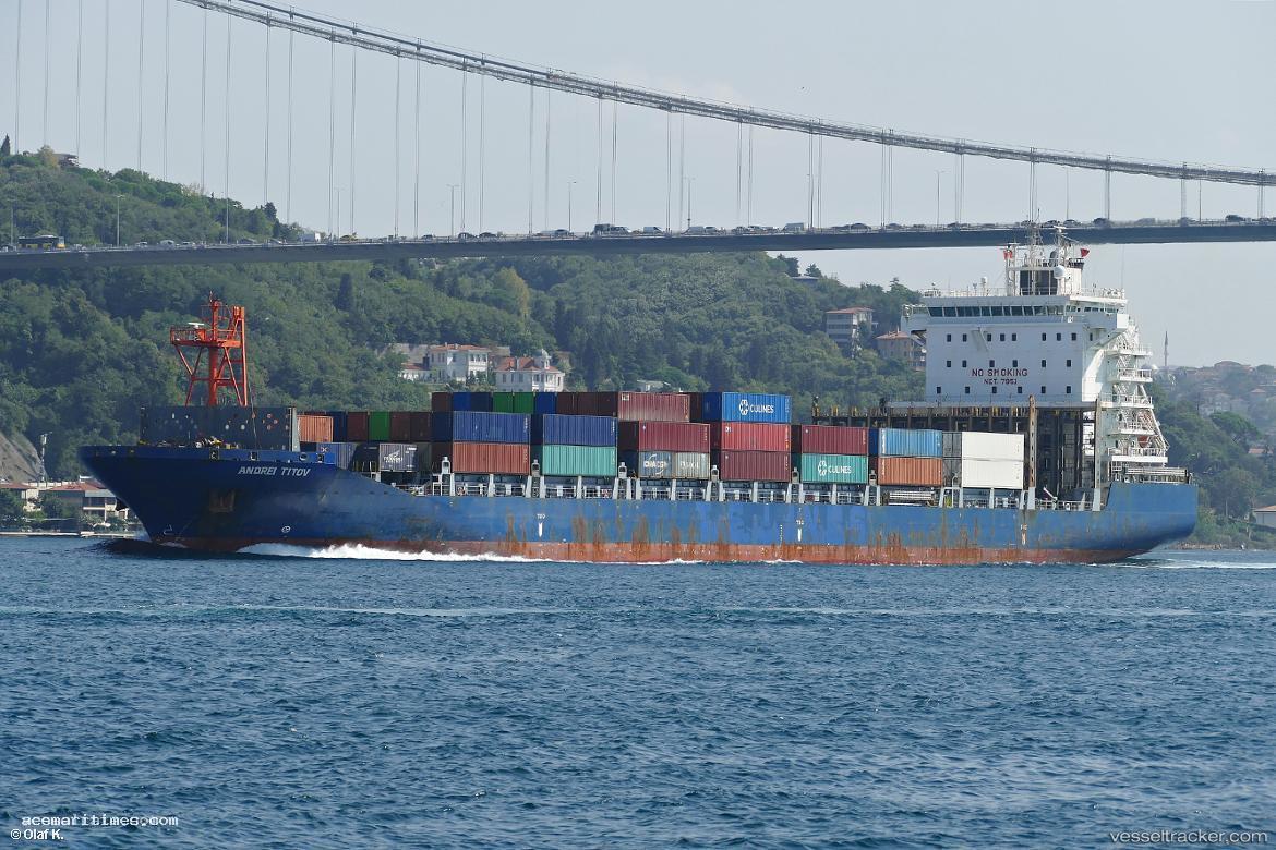Andrei-Titov - Container Ship vessel registered in Liberia