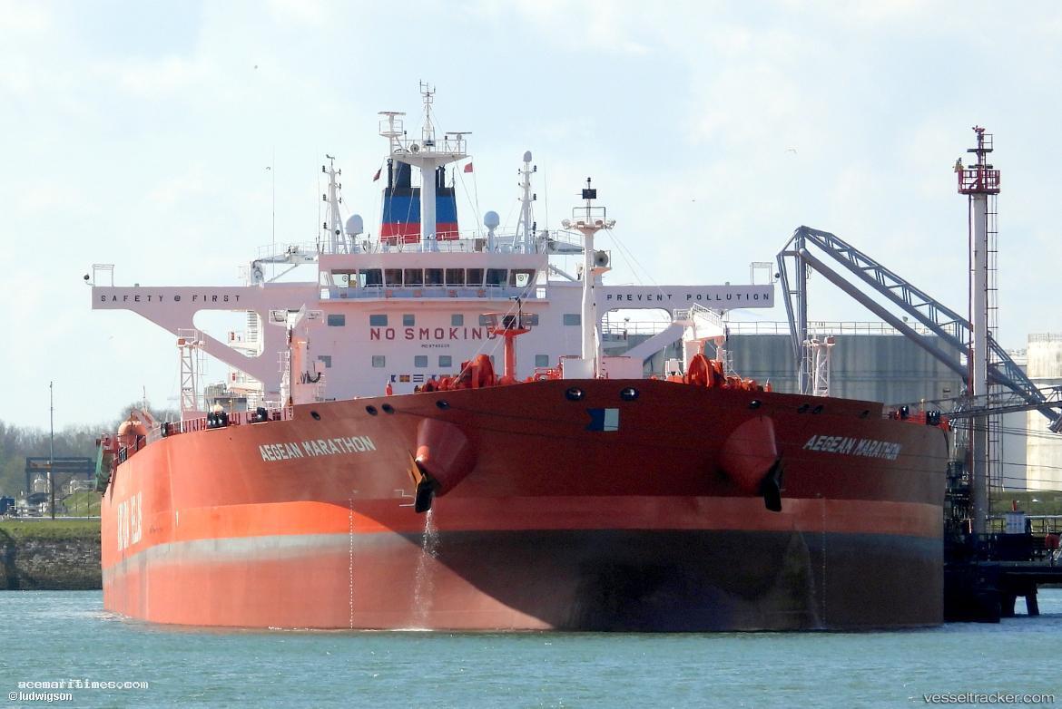 Aegean-Marathon - Crude Oil Tanker vessel registered in Greece