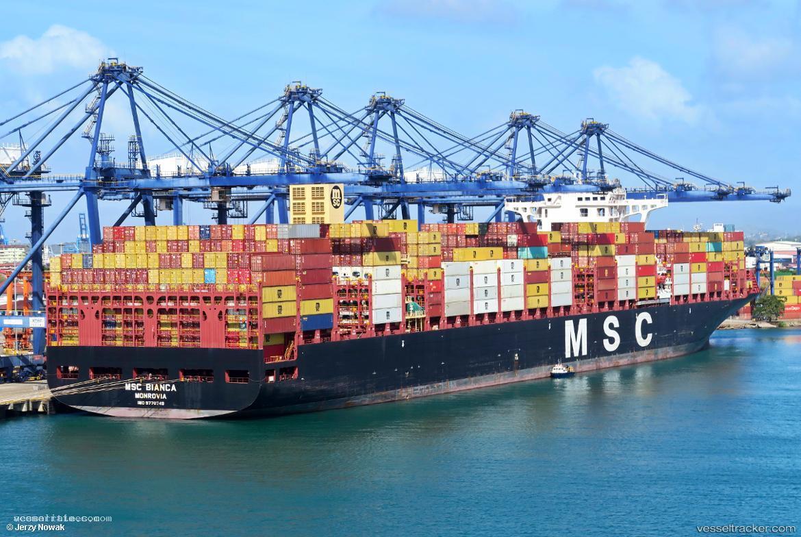 Msc-Bianca - Container Ship vessel registered in Liberia