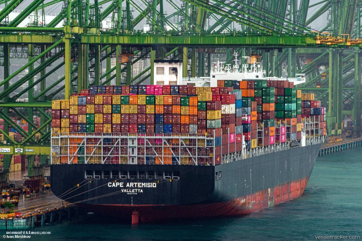 Cape-Artemisio - Container Ship vessel registered in Malta