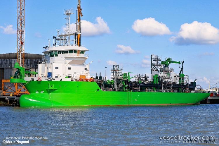 Minerva - Hopper Dredger vessel registered in Belgium