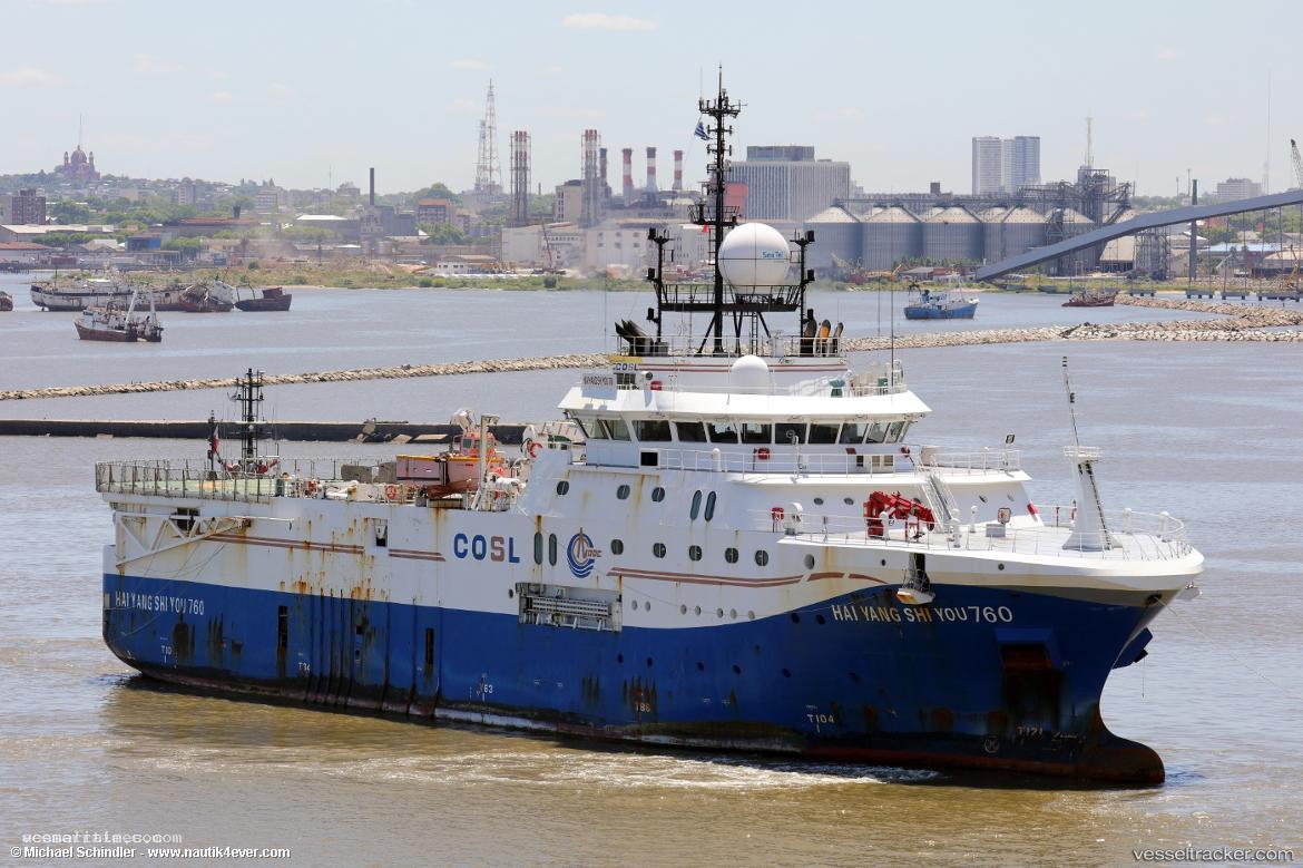 Hai-Yang-Shi-You-760 - Research Vessel vessel registered in China