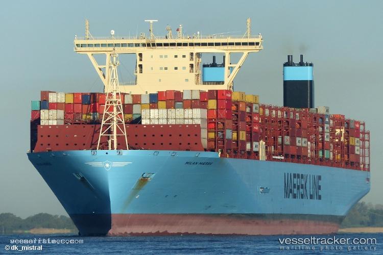 Milan-Maersk - Container Ship vessel registered in Denmark